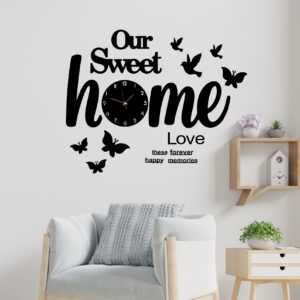 home sweet home wall clock